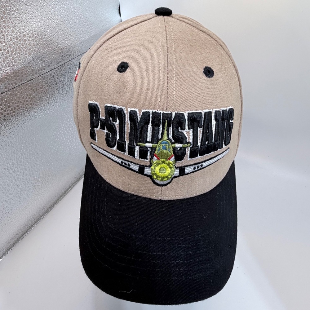 P-51 Mustang Commemorative Air Force CAF Embroidered Adjustable Aviation Hat Cap